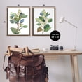 thumbnail image 3 of Stupell Industries Soft Eucalyptus Plant Ombre Leaves Botanical & Floral Painting Brown Floater Framed Canvas Art Print Wall Art, 25 x 31, Set of 2, 3 of 9
