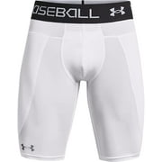 Under Armour Mens Utility Sliding Shorts 21 White 100/Mod Gray X-Large