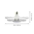 thumbnail image 2 of 1pc Garage Light Leaf Petal Folding Light Transformation LED Light Ceiling Lamp, 2 of 8