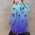 thumbnail image 4 of TFEOQRY Children Girls Hooded Sweatshirt Long Sleeved Fashionable star printed Pattern T-shirt Round Neck Top with pockets, 4 of 4
