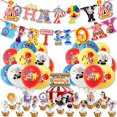 thumbnail image 1 of Kit de globos de látex para fiesta de cumpleaños de circo, 43 globos, 1 of 4