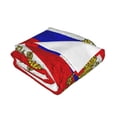 thumbnail image 2 of Retro Russian Flag Warm Cozy Plush Throw Blanket for Couch Bed Sofa 50"x40", 2 of 7