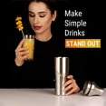 thumbnail image 3 of Lexenic 24oz Vacuum Insulated Cocktail Shaker - Perfect for Martini, Margarita - Leak-Proof Design and Built-in Strainer for Effortlessly Impressive Drinks - Premium Stainless Steel Drink Shaker, 3 of 8