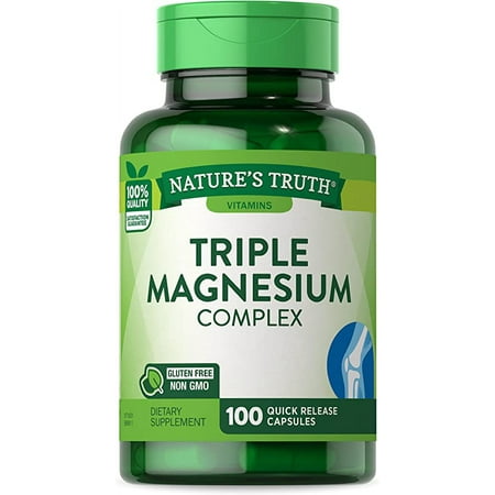 Natures Truth Triple Magnesium Complex, 100 Ea, 3 Pack