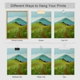 thumbnail image 5 of PixonSign Adhesive Canvas Print Wall Art Set - Wildflower Meadow Mountain Art - Set of 3 Forest Plant Nature Wilderness Minimalist Wall Décor for Living Room, Bedroom - 12"x16" Panels, 5 of 5