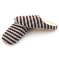 thumbnail image 4 of Striped Cloth Bottom Couples Warm Slippers Non Slipping Shoes for Men & Women, 4 of 9