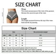 thumbnail image 2 of Briefs Flower Print Seamless Nylon Stretchy Tummy Control Panties for Women,Grey L, 2 of 8