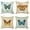 A, variant on Farmhouse Pillow Covers 18x18 Set of 4 Spring Summer Throw Pillow Covers Linen Flower Butterfly Bird Decorative Pillowcases for Sofa Couch Living Room Outdoor