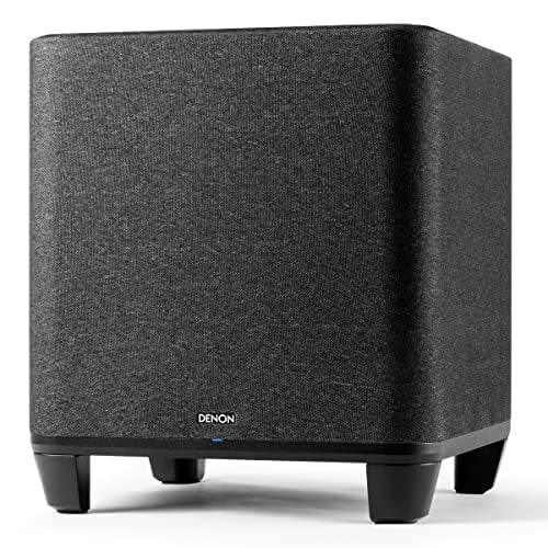 Denon Home Subwoofer with HEOS Built-In, Deep, Powerful Bass, 8" Bass-Reflex Woofer, Pair with Denon Home Sound Bar 550, and Denon Home 150/250/350 Speakers or HEOS Speakers, Easy Installation