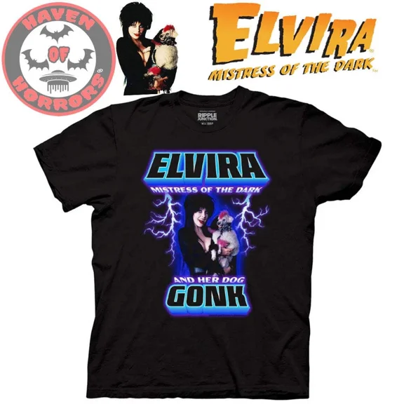 RARE Elvira Lightning and Gonk T-Shirt