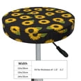 thumbnail image 2 of Uemuo Sunflowers Pattern Round Bar Stool Seat Covers Washable Stool Cushion Slipcover Elastic Bar Chair Covers-13 inch, 2 of 7