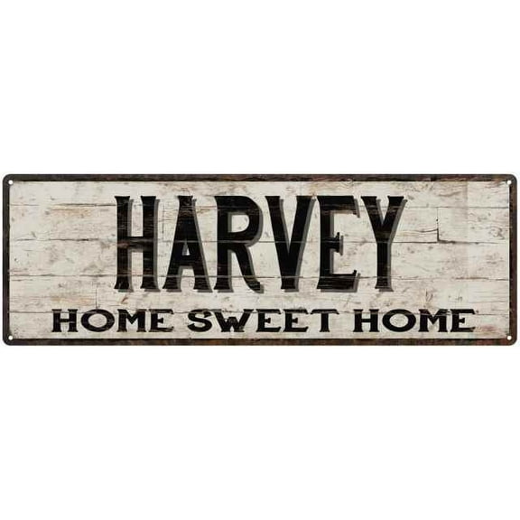 HARVEY Rustic Home Sweet Home Sign Gift 8x24 Metal Decor 108240084247