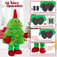 thumbnail image 4 of Singing Dancing Plush Christmas Tree Toy - Musical Animated Character for Parties, Kids Interactive Decor, Santa Bear Light Show Gift, 4 of 7