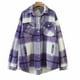 thumbnail image 1 of Puntoco Chaqueta de lana a cuadros de un solo pecho con solapa cepillada informal a la moda para mujer Liquidación Puntoco Puntoco-1512, 1 of 5