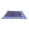 thumbnail image 2 of Ahgly Company Machine Washable Indoor Round Oriental Blue Traditional Area Rugs, 6' Round, 2 of 4