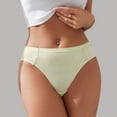 thumbnail image 2 of GEWSEY Women's Sexy Underwear Ice Silk Hipster Bow Bikini Panties Mid Rise Full Breathable Briefs (Light Green, XL), 2 of 8
