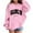 Pink, variant on Kids Hoodies And Sweatshirts For Girls Comfortable Casual Long Sleeve Hooded Pullover With Unique Letter Prints For Daily Wear And Halloween Celebrations Comfy Jr, Size 8-10 Years