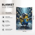 thumbnail image 3 of Manta polar de Minions, súper suave y acogedora, manta de franela ligera y cómoda, manta de felpa cálida para sofá, cama, 30 x 40 pulgadas, 3 of 7
