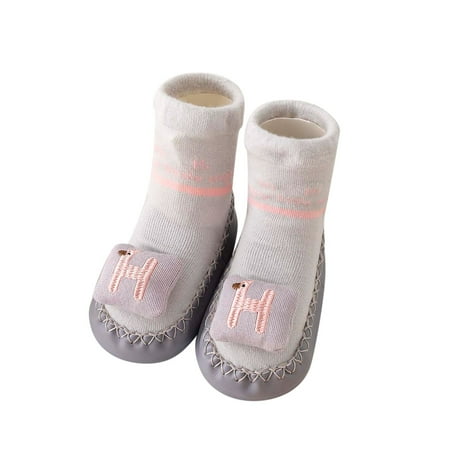 

Qufokar Toddler Girls Sandals Toddler Size 3 Shoes Girl Autumn And Winter Comfortable Baby Toddler Shoes Cute Cartoon Pattern Alphabet Children Cotton Warm Breathable Floor