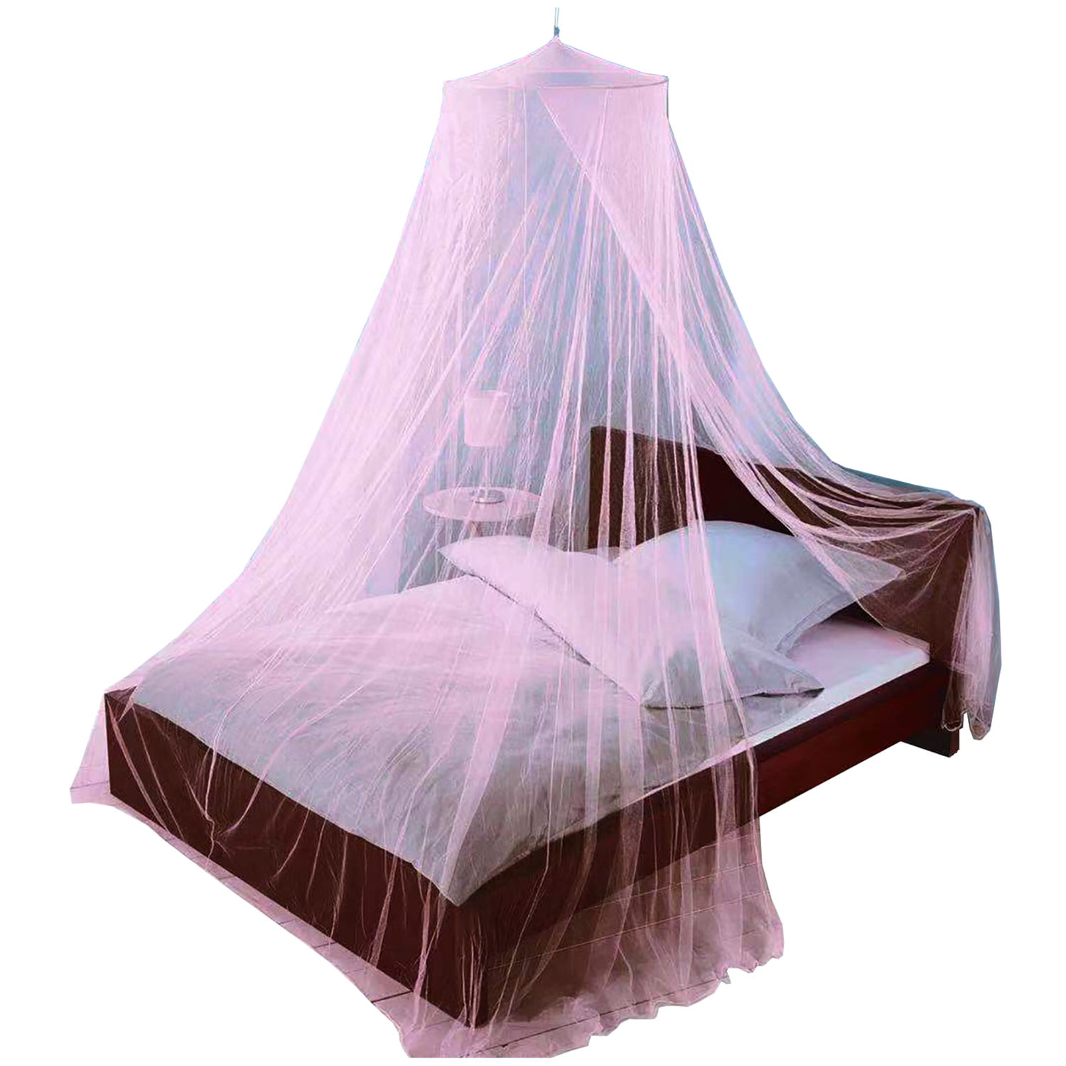 Just Relax Elegant Mosquito Net Bed Canopy Set, Pink, TwinFull