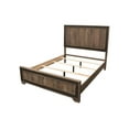 thumbnail image 6 of Modern Farmhouse Design Oak Finish Eastern King Size Bed 2x Nightstands 3pc Set Bedroom Furniture, 6 of 10