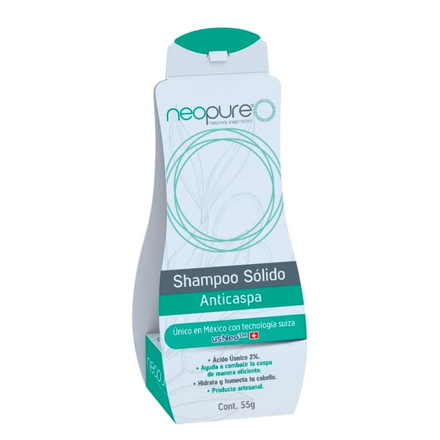 Shampoo Sólido Anticaspa Neopure 55 gr