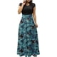 thumbnail image 1 of Vestido largo colorido con estampado de Halloween para mujer, vestidos estampados de manga corta, vestido playero informal Maxi Pompotops  ghjkhdj13827, 1 of 6