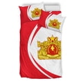 thumbnail image 5 of Myanmar Bandera Escudo de Armas Juego de Cama Círculo Rlt7, 5 of 5