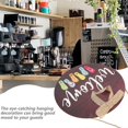 thumbnail image 3 of Welcome Porch Sign Round Wood Front Door Sign Home Wall Decor Wooden Material Decorative 1Pcs, 3 of 4