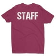 thumbnail image 2 of NYC Factory Men's Staff Tee Distressed, Maroon, 2X-Large, 2 of 2