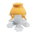 thumbnail image 1 of Cuenco de leche para mascotas, estación de lactancia, animales pequeños, altura ajustable, boquillas múltiples, cuenco de alimentación de leche para m Base Plegable Amarilla, 1 of 10
