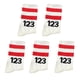 thumbnail image 1 of EZLIFE 5 pares de calcetines, calcetines deportivos de algodón para hombres y mujeres Hot B7 numerados 123 T пц W7H2, 1 of 7