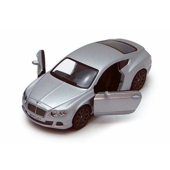 2012 Bentley Continental GT Speed, Silver - Kinsmart 5369D - 1/38 scale Diecast Model Toy Car (Brand New, but NOT IN BOX)
