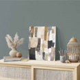 thumbnail image 2 of Wall Art Prints, Modern Black Brown Framed Canvas Prints for Bedroom Living Room Bathroom Office, Abstract Oil Painting Art Gallery Wrap Wall Art Poster for Gifts Home Decor 12"x12", 2 of 9