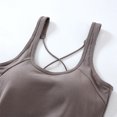 thumbnail image 5 of DHFJKG Camisole Crop Tops For Women With Built In Bra Slim Fit Solid Color Base Layer Cami Shirts Sleeveless Scoop Neck Workout Trendy Top, 5 of 9