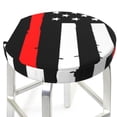 thumbnail image 3 of Haiem Firefighters USA Flag Cushion Round Bar Chair Seat Cover Bar Chair Cushion Covers Elastic Washable Bar Chair Cover,Protects from Scratches and Stains-14 inch, 3 of 7