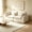 Antique White, variant on AUU 74.8" Oversized Modular Cloud Sectional Sofa with Waffle Fabric – Wide Deep Seat 2-Seater Couch for Living Room, Apartment, or Lounge