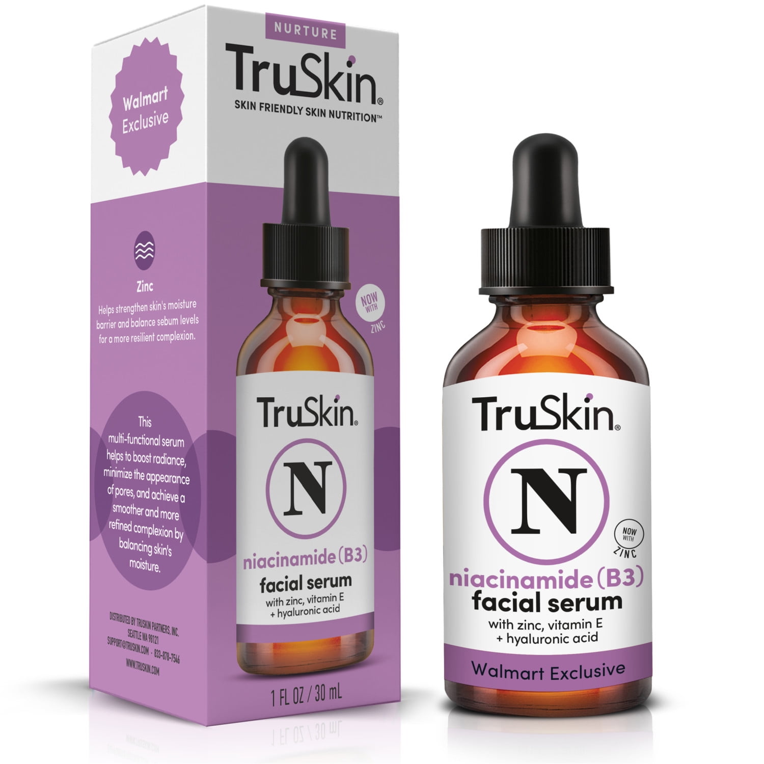 TruSkin Vitamin C Plus Super Serum, 5-Way Rejuvenation with Vegan