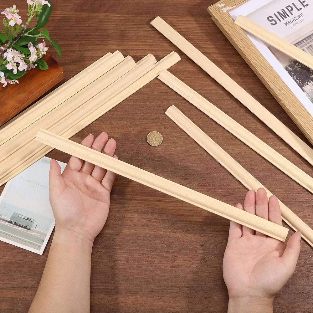 Wooden Craft Sticks Wood Line Decorations Cornsilk 400x20x6.5mm