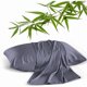 thumbnail image 1 of Chenchen 2 Pack Cooling Pillowcases for Hot Sleepers & Night Sweats, 400 TC Bamboo Viscose Pillow Protectors, Zippered Pillow Cases King Size, Breathable Silky Soft Pillow Covers, Dark Grey, 20x36, 1 of 1