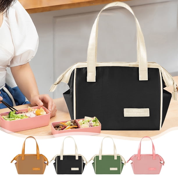 Fiudx Bolsa Térmica para Almuerzo, Reutilizable y Hermética, Elegante Bolsa de Picnic, Gran Capacidad para El Trabajo o Viajes, Portátil, Ligera y Moderna, Tamaño 23 × 20 × 14 Cm.