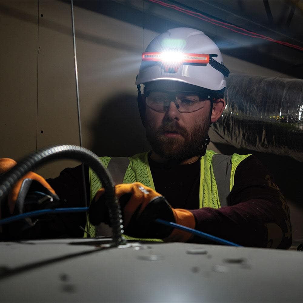 Klein Tools Hard Hat Wide-Beam Headlamp