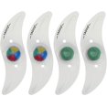 thumbnail image 2 of Paquete de 4 luces LED para ruedas (verde + multicolor), luces para radios de ruedas de bicicleta para MTB, bicicleta de montaña, ciclismo, adultos y niños, 3 modos intermitentes, 2 of 5