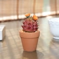 thumbnail image 4 of Mainstays 4.72" Artificial Potted Cactus - Red with Orange Flowers, 4 of 6