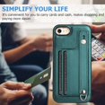 thumbnail image 2 of Dteck Wallet Case for iPhone 8 / iPhone 7 / iPhone SE 2022 4.7 Inch with Kickstand Leather Card Holder, Phone Protective Back Cover,Green, 2 of 6