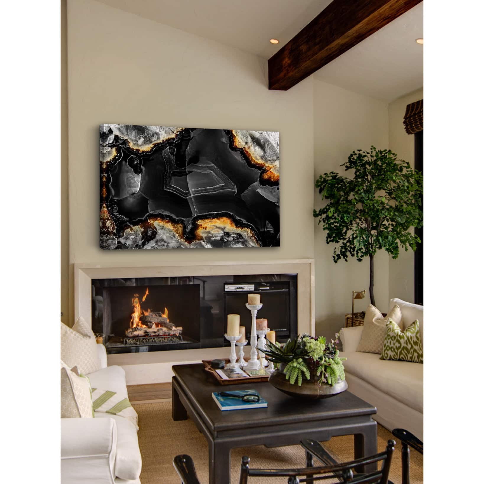 Marmont Hill "Black Core" Painting Print on Wrapped Canvas