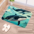thumbnail image 5 of Whale Non-Slip Polyester Indoor Floor Carpet Rug - Machine Washable Door Rugs, 5 of 6