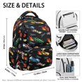 thumbnail image 7 of KUIFORTI Car Print Boys Kids Backpack Durable Polyester School Bookbag with Adjustable Straps Backpacks for Elementary Middle School, 7 of 7