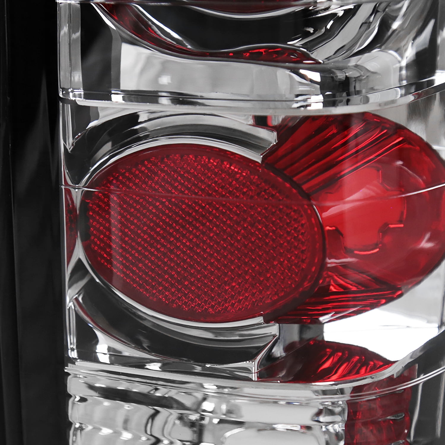 Spec-D Tuning Chrome Housing Clear Lens Tail Lights Compatible