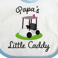 thumbnail image 4 of Inktastic Papa Little Golf Caddy Boys or Girls Baby Bib, 4 of 4